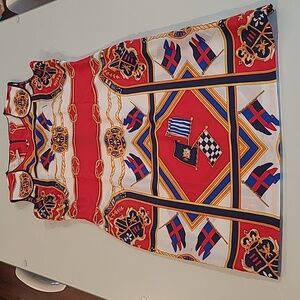 EUC VTG Anthony Sicari Regal Themed Maximilist Slip Dress